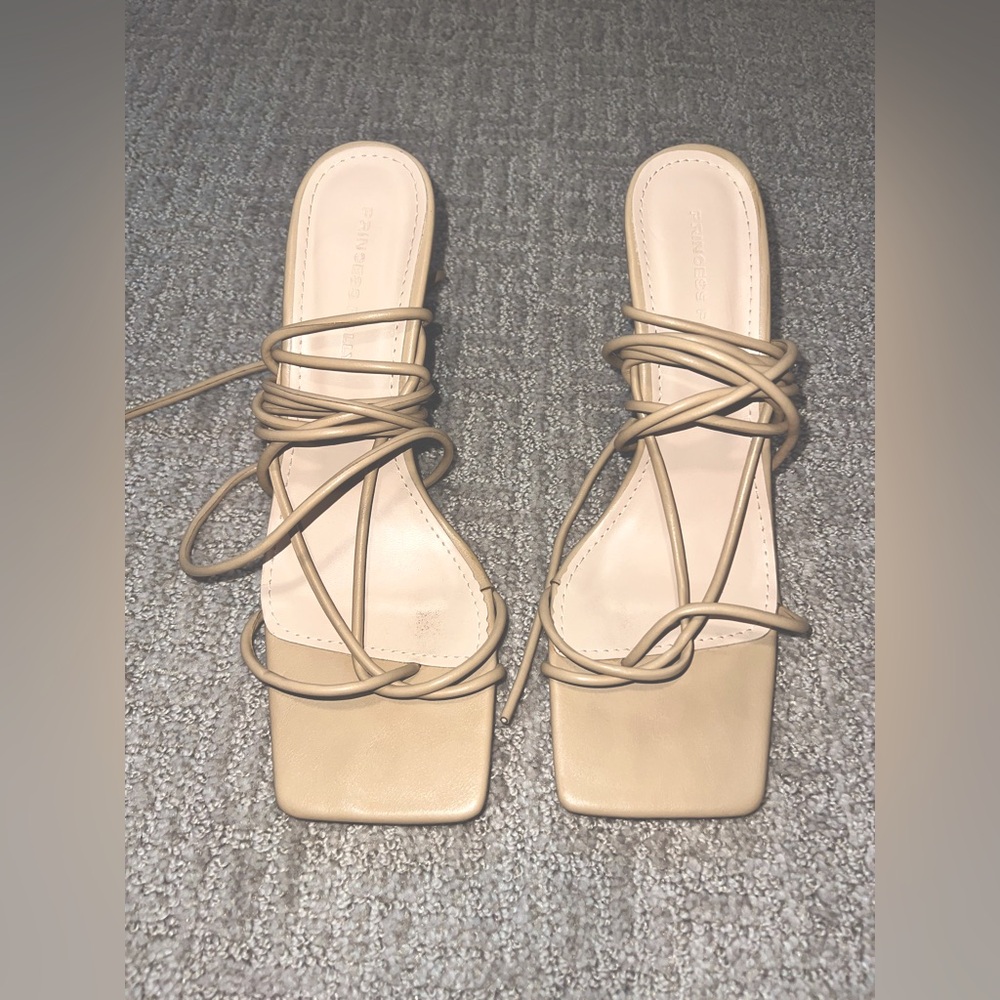 {Princess Polly} Nude High Heels Size 9.5